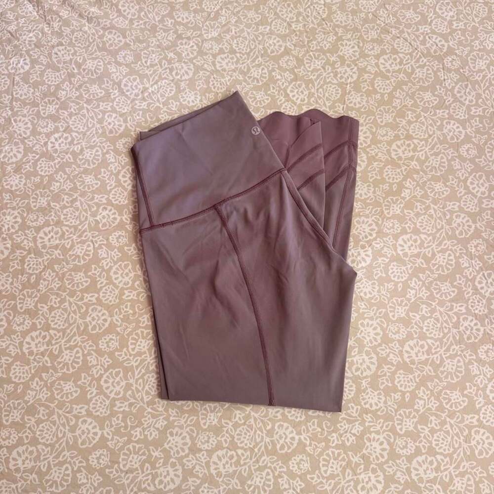 Lululemon Women's Pink and Purple Leggings
